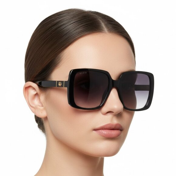 Gucci Black Square Sunglasses